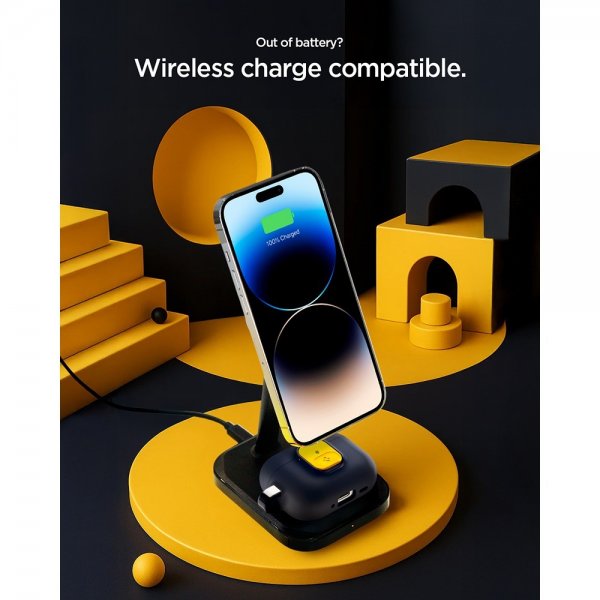 Spigen AirPods Pro 3 -kuoret Nano Pop Blueberry Navy