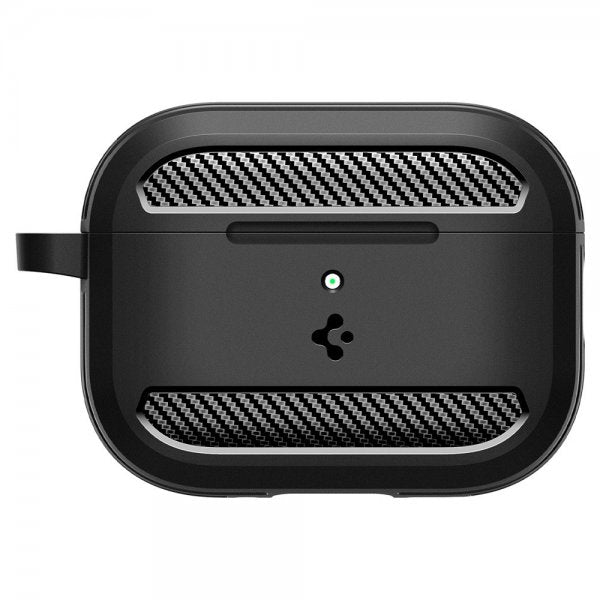 Spigen AirPods Pro 3 Rugged Armor -kuori, mattamusta