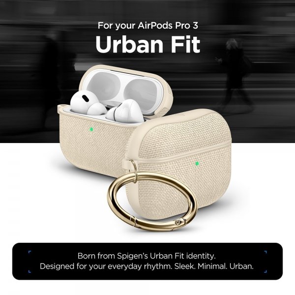 Spigen AirPods Pro 3 Urban Fit Dune Beige -kuoret