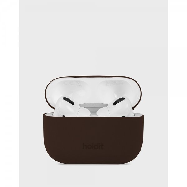 holdit AirPods Pro/AirPods Pro 2 Silikonikuori Chocolate