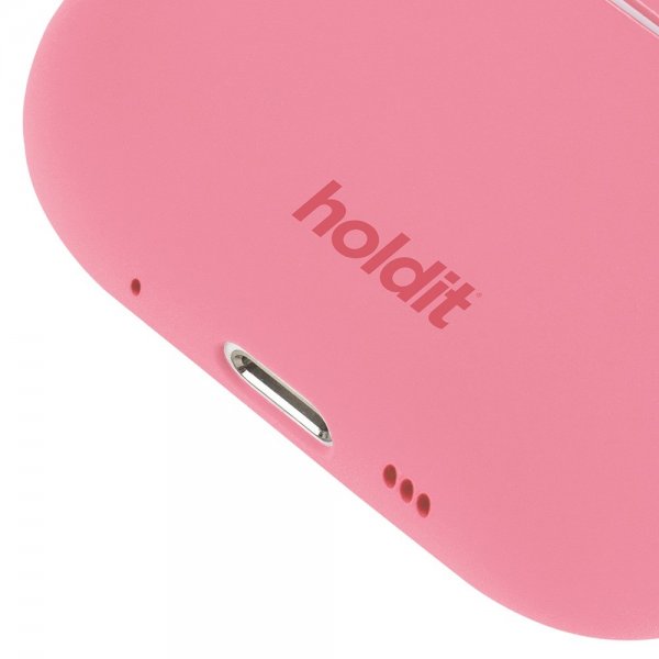 holdit AirPods Pro/AirPods Pro 2 -suojakuori, silikoni, Rouge Pink