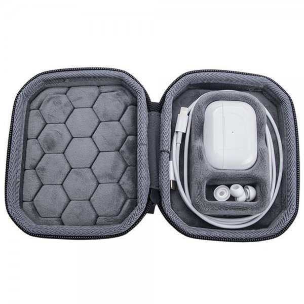 AirPods Pro/AirPods Pro 2 -vetoketjullinen kotelo, musta