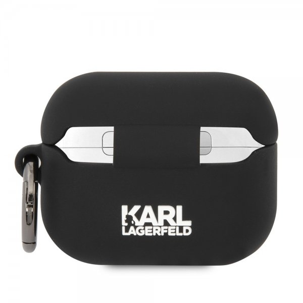 Karl Lagerfeld AirPods Pro -kuori 3D-logolla, musta