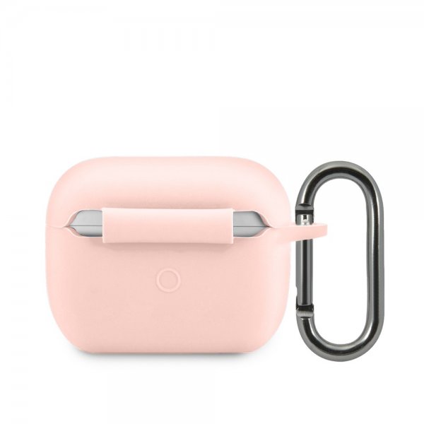 Lacoste AirPods Pro -kuoret nestemäistä silikonia, kiiltävä logo, vaaleanpunainen