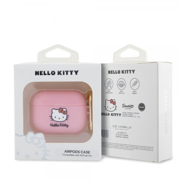 Hello Kitty AirPods Pro -kuoret nestemäistä silikonia, vaaleanpunainen
