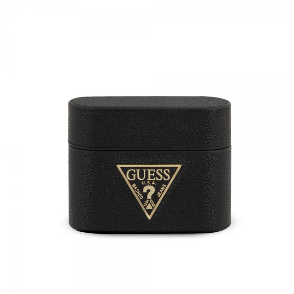Guess AirPods Pro Saffiano-kotelo, musta
