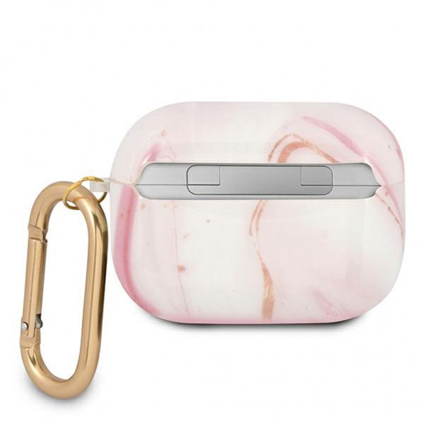 Guess AirPods Pro -suojakuori Shiny Marble, pinkki