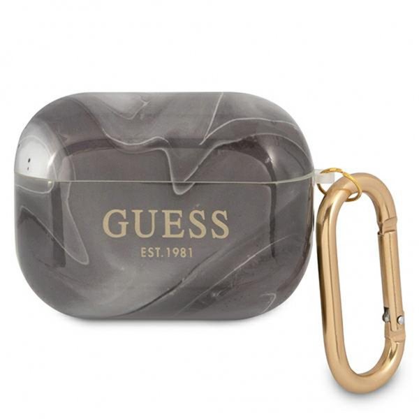 Guess AirPods Pro Kuoret Shiny Marble Musta