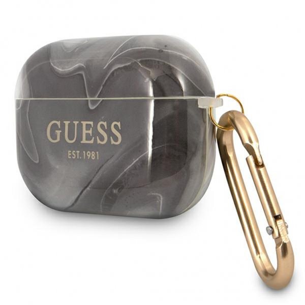 Guess AirPods Pro Kuoret Shiny Marble Musta