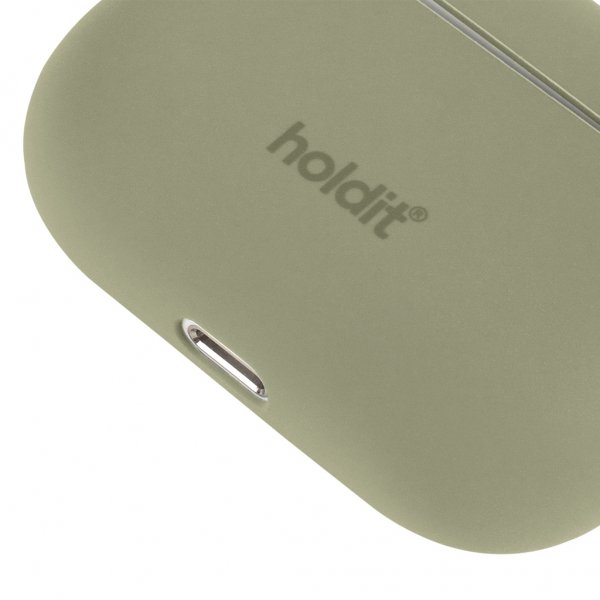 holdit AirPods Pro/AirPods Pro 2 -silikonikuori, Khaki Green