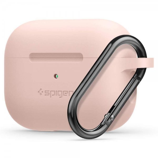 Spigen AirPods Pro -kotelo, silikonia, vaaleanpunainen