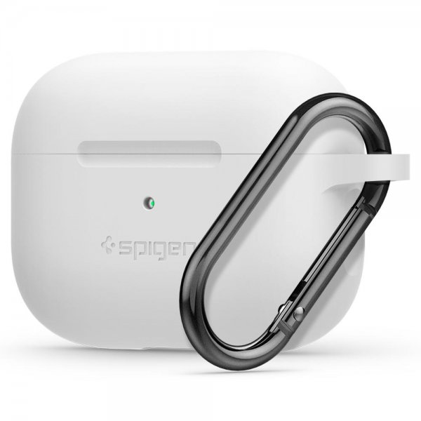 Spigen AirPods Pro -kotelo, Silicone Fit, valkoinen