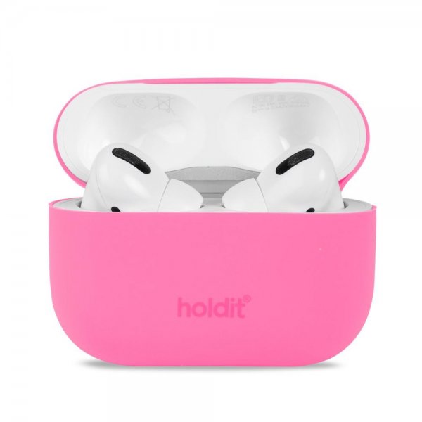 holdit AirPods Pro/AirPods Pro 2 silikonisuoja Bright Pink