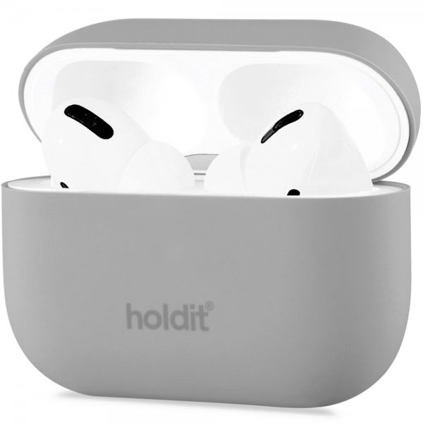 holdit AirPods Pro/AirPods Pro 2 -suojakuori, silikoni, Taupe