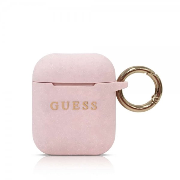 Guess AirPods (1/2) Kuori logolla, vaaleanpunainen