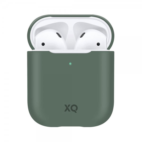 Xqisit AirPods (1/2) Silicone Case Vihreä