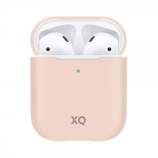 Xqisit AirPods (1/2) Silicone Case, vaaleanpunainen