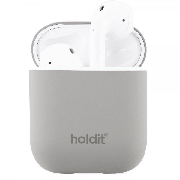 holdit AirPods (1/2) Kuori Silikoni Nygård Taupe