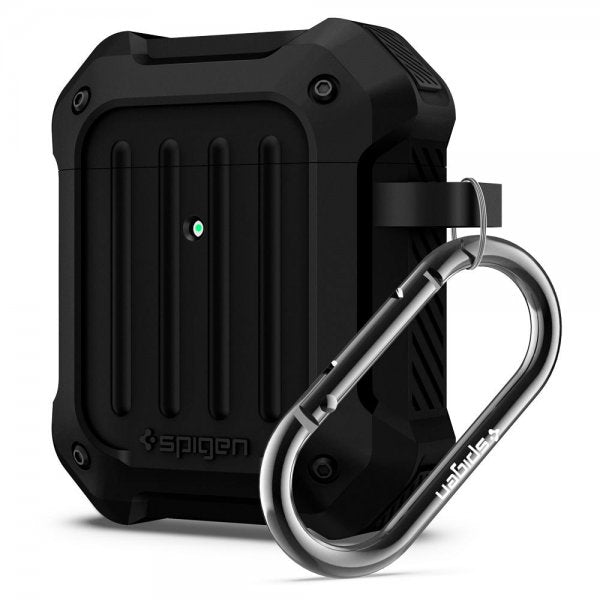 Spigen AirPods (1/2) Tough Armor -suojakuori, musta