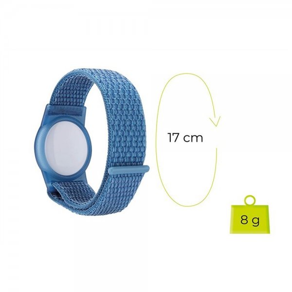 Mobile Origin AirTag-ranneke, nylon, sininen