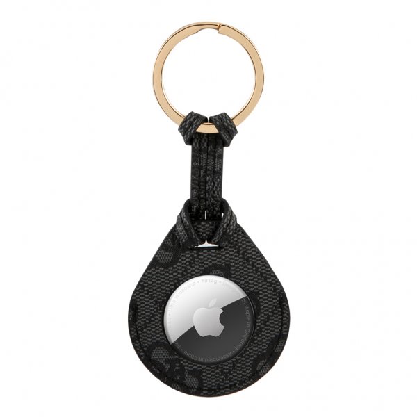 Guess AirTag -pidike 4G Logo Musta
