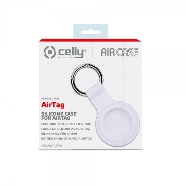 Celly AirTag-kotelo AirCase, valkoinen