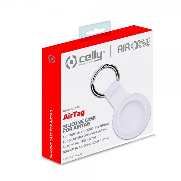 Celly AirTag-kotelo AirCase, valkoinen