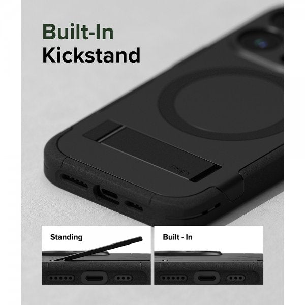 Ringke iPhone 15 Pro -suojakuori Alless MagSafe, musta