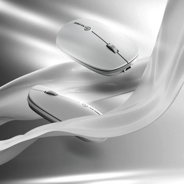 ALOGIC Langaton hiiri Echelon Bluetooth USB-C ladattava 4 painiketta Valkoinen