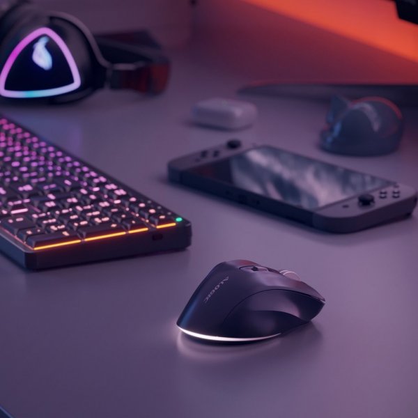 ALOGIC Langaton hiiri Apex Bluetooth USB-C Ladattava 7 painiketta Musta