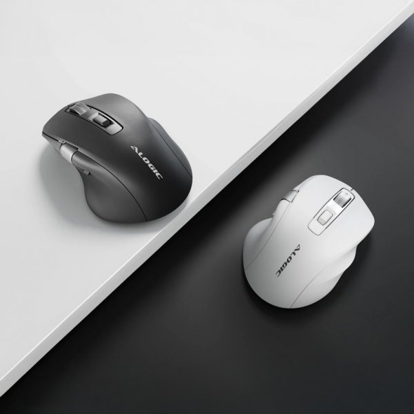 ALOGIC Langaton Hiiri Apex Bluetooth USB-C Ladattava 7-painikkeinen Valkoinen