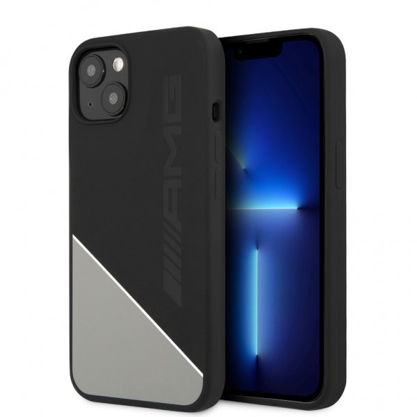 AMG iPhone 13 -kuori Liquid Silicone Two Tone harmaa