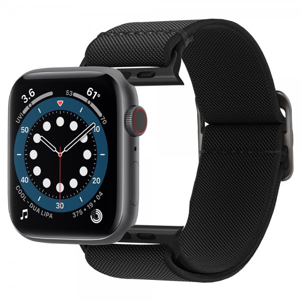 Spigen Apple Watch 42/44/45mm/Apple Watch Ultra ranneke Lite Fit, musta