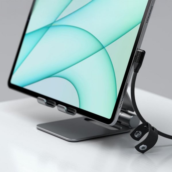Satechi Kulma USB-C -data- ja latauskaapeli 1 m, musta