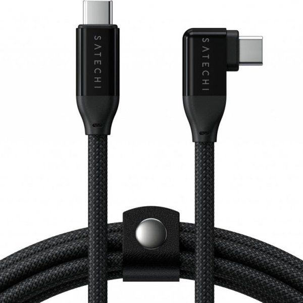 Satechi Kulma USB-C -data- ja latauskaapeli 1 m, musta