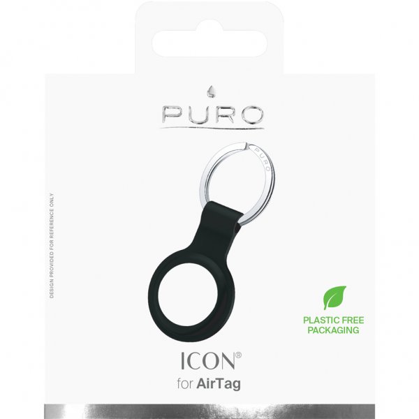 Puro Apple AirTag -pidike Icon, musta