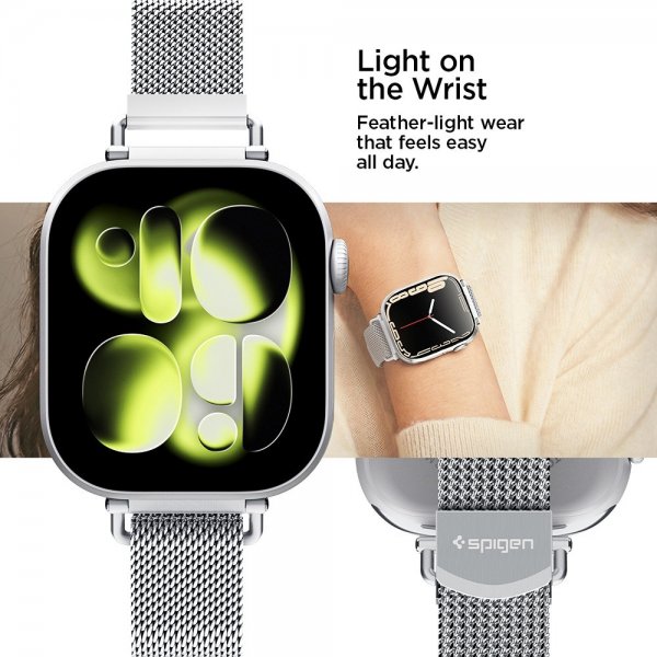 Spigen Apple Watch 38/40/41/42mm ranneke WBM4 Silver