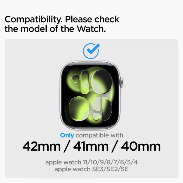 Spigen Apple Watch 38/40/41/42mm ranneke WBM4 Silver