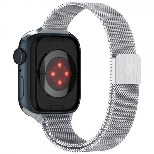 Spigen Apple Watch 38/40/41/42mm ranneke Metal Fit, hopea