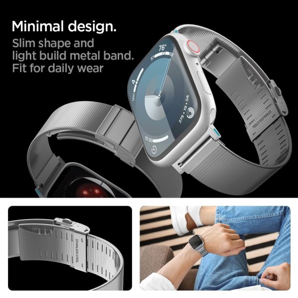Spigen Apple Watch 38/40/41/42mm ranneke Sleek Link, hopea