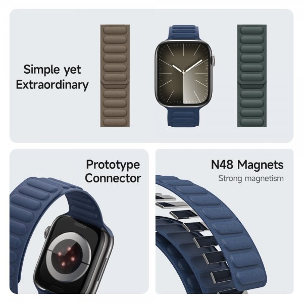 Dux Ducis Apple Watch 38/40/41mm ranneke BL Series, sininen