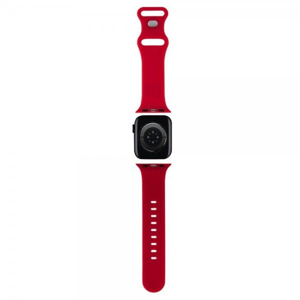 Hello Kitty Apple Watch 38/40/41/42mm ranneke Liquid Silicone Punainen