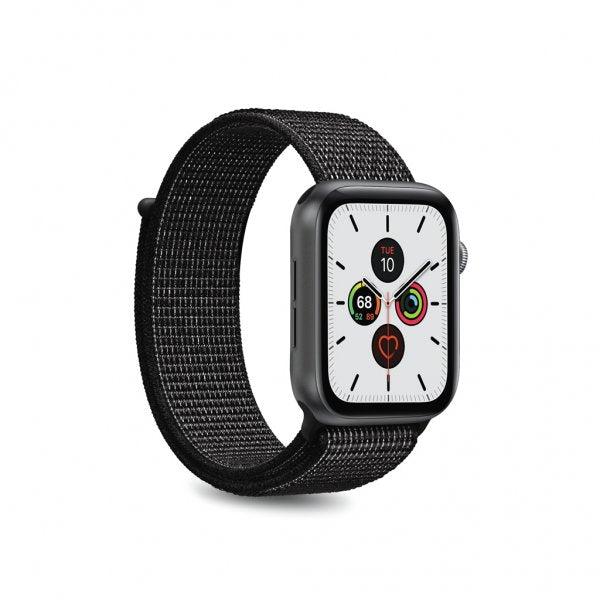 Puro Apple Watch 38/40/41/42mm ranneke Sport Band musta