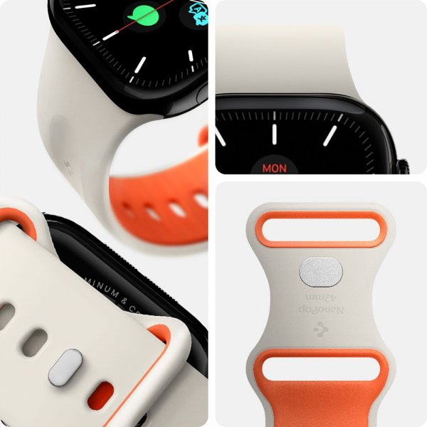 Spigen Apple Watch 40/41/42mm ranneke Nano Pop Orange Beige