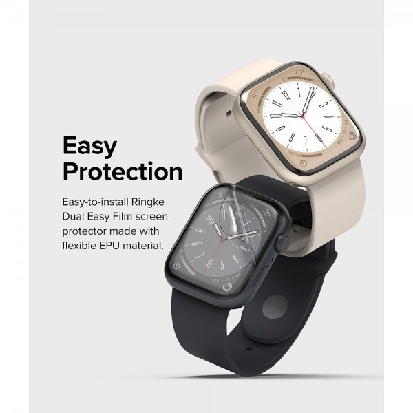 Ringke Apple Watch 40/41mm Näytönsuoja Dual Easy Film 3-pakkaus