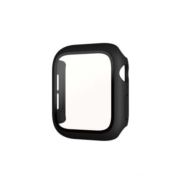 PanzerGlass Apple Watch 40mm (Series 4/5/6/SE) kuori ja näytönsuoja, täysi suoja, musta