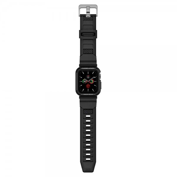 Spigen Apple Watch 40/41mm Kuori rannekkeella Rugged Armor Pro Musta
