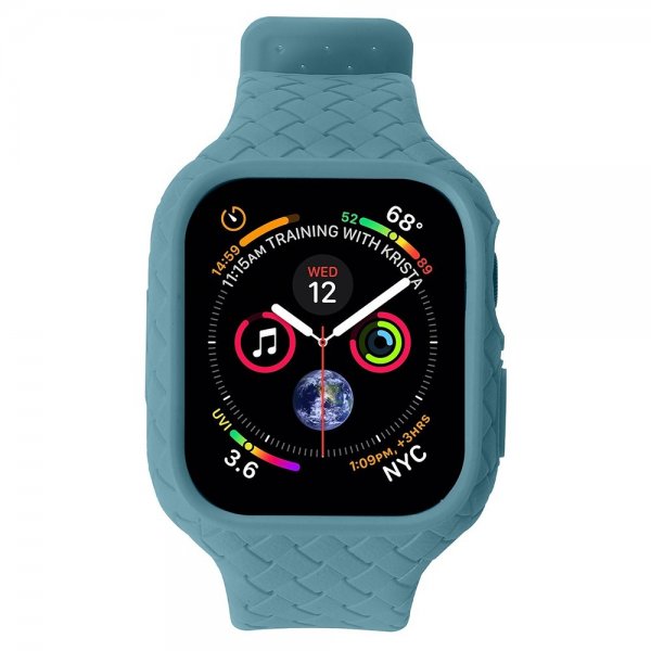 Apple Watch 41mm ranneke, kudottu, sinivihreä