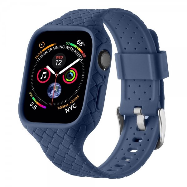 Apple Watch 41mm ranneke, kudottu, tummansininen