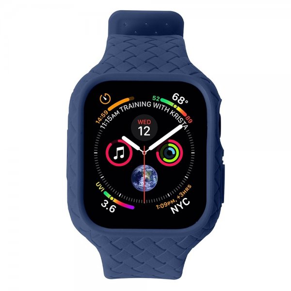 Apple Watch 41mm ranneke, kudottu, tummansininen